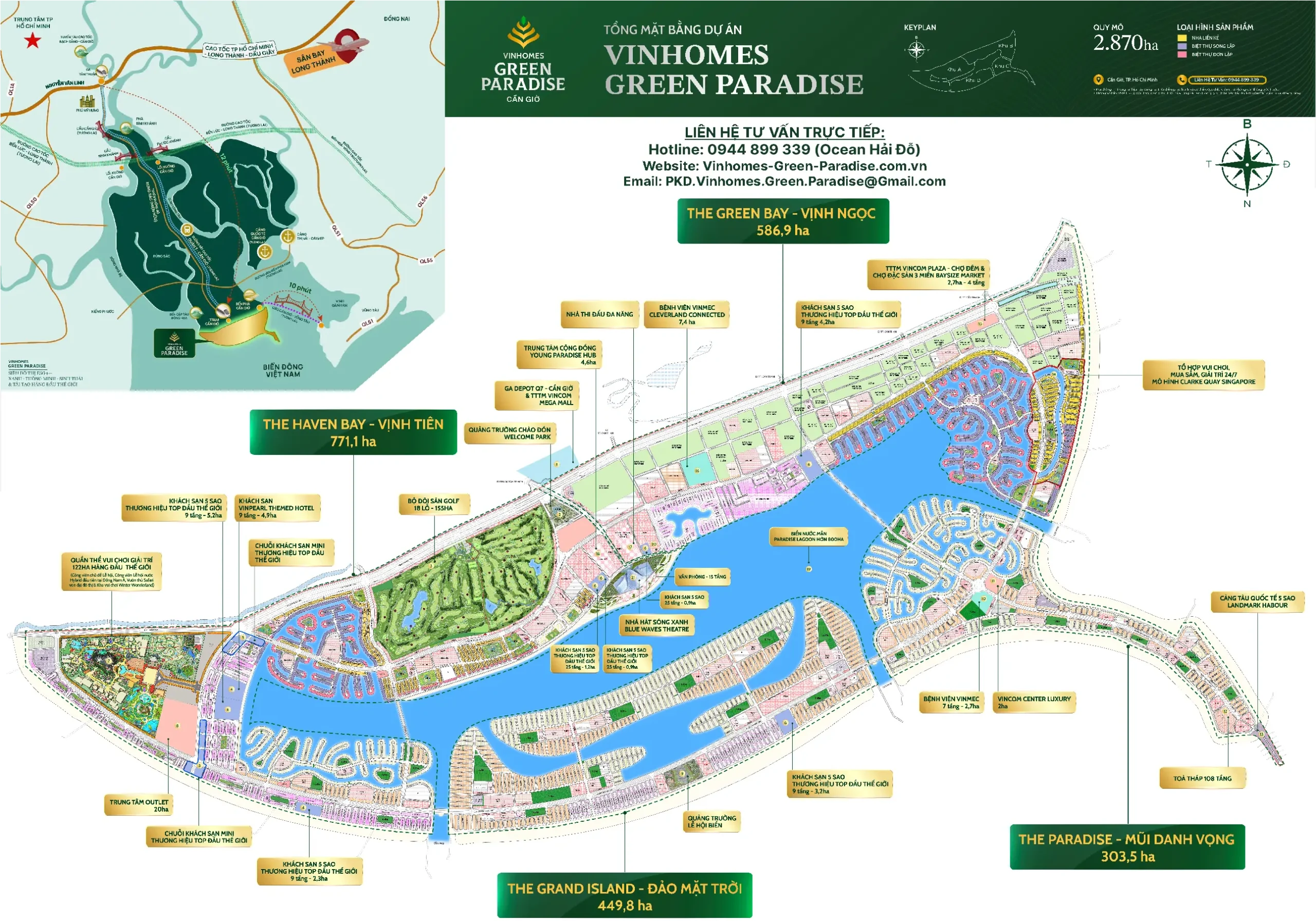 Mặt bằng tổng thể (Master Layout) Vinhomes Green Paradise Cần Giờ