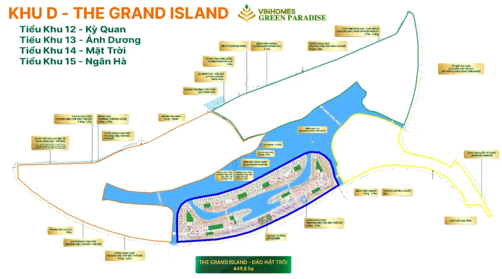 Master Layout Khu D - The Grand Island